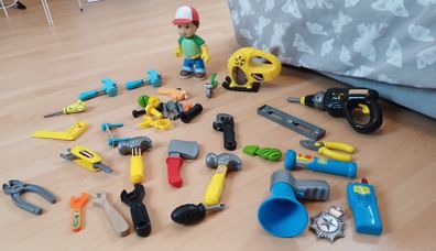 Handy Manny toys and workshop tools bundle