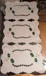 3 Christmas Placemats