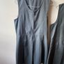 Dunnes grey pinafore x2 (as new) age 13-14 Image 2