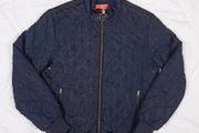 6th Sense Navy Blue Lightweight Quilted Jacket Mens Full Zip Size L