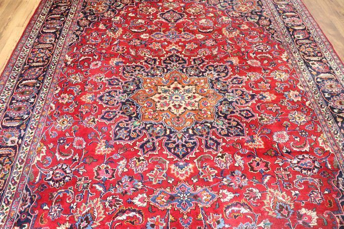 P.ersian Mashad Rug 'Signed' 345x248cm (MESH)