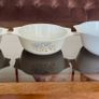 Vintage Pyrex England Blue Iris Flower Casserole Mixing Nesting Bowl Set Image 3