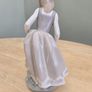 Vintage Genuine  Lladro Girl & Cat Figurine Image 2
