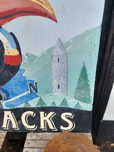 Vintage Hand Painted Guinness Sign