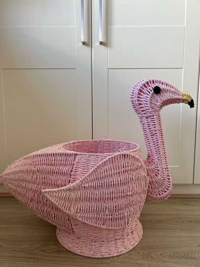 Big flamingo pink basket
