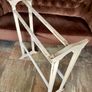 Early 20th Century Art Deco Shape Tall Freestanding Painted Wooden Towel Rail or Quilt Rack Image 4