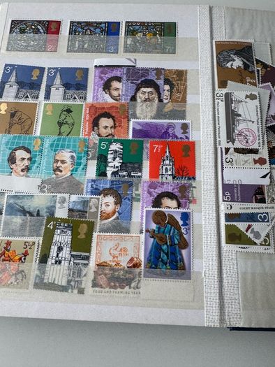 UK collection in stamp album
