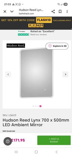 led mirror