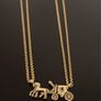 COACH double strand horse and carriage necklace Image 5