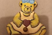 Wooden Teddy lightweight wall hook