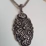 Marcasite Style Filigree Necklace and Earring Set Image 2