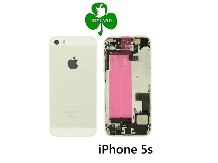For iPhone 5S Back / Battery Cover Housing Complete With Parts White Silver