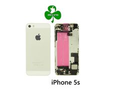 For iPhone 5S Back / Battery Cover Housing Complete With Parts White Silver