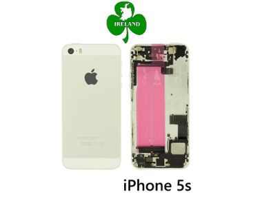 For iPhone 5S Back / Battery Cover Housing Complete With Parts White Silver