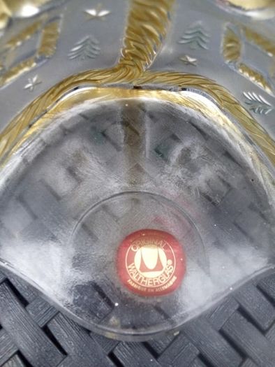 Beautiful Walther Glass Santa Tealight Holder