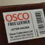 'Osco' Faux Leather Letter Holder/ Organiser Image 3
