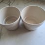 IKEA Garden Glazed Cream Pots X 2 Image 2