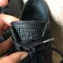Black leather Converse trainers UK6.5 Image 5