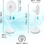 Air Cooling Electric Cooler Summer Floor Standing Fan, Oscillating Rotating, Height Adjustable, 16 Inch Tilting Head,60W (FREE SHIPPING) Image 2