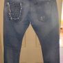 Zara Slim Fit Mens Blue Jeans Stud detail Size Euro 40 Image 2