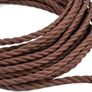 10 Meters 3 Core Brown Braided Electrical Cable Licperron Vintage Antique Cloth Covered Fabric Twisted Electrical Wire for DIY Industrial Pendant Light, VDE Certification Image 2