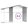 Garden Shed Brown 277x279x179 cm Galvanised Steel Image 4