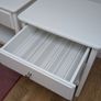 White bedside locker Image 4