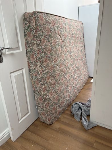 double bed and mattress