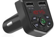New Bluetooth 4.2 EDR Wireless FM Transmitter 3.1A Voltmeter Mic 12V 24V #939