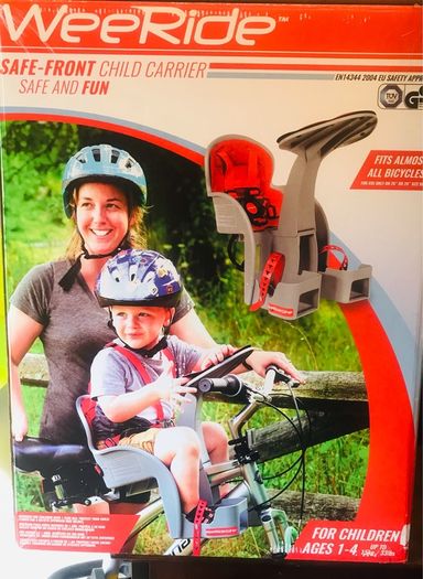 Wee ride front mounted child bicycle seat