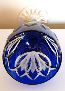 AJKA Cobalt Blue Crystal Glass
