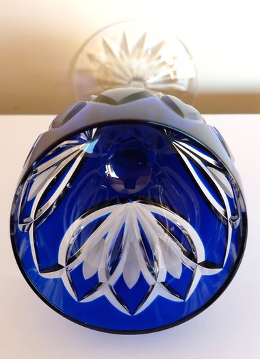 AJKA Cobalt Blue Crystal Glass