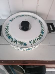 Vintage enamel serving dish