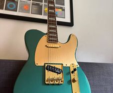 Squier 40th Anniversary Gold Edition Telecaster Sherwood Green (Upgraded Pickups)