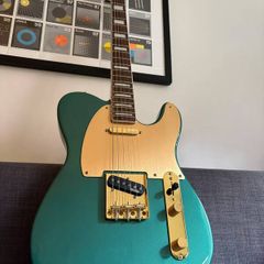 Squier 40th Anniversary Gold Edition Telecaster Sherwood Green (Upgraded Pickups)
