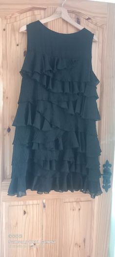 Ruffled Black Dress