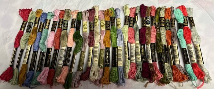 30 DMC Embroidery thread skeins