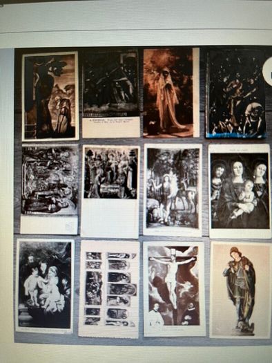 Vintage Postcards x 48 - Christian Religion Themed, mostly unposted & unused