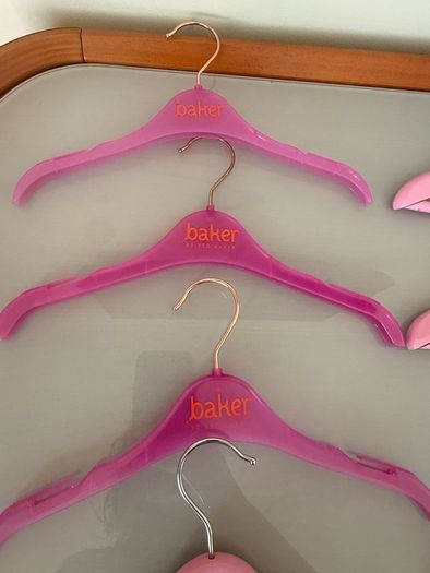Selection of pink hangers for children