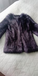 Unreal Fur faux fur coat midnight size XS
