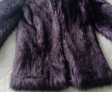 Unreal Fur faux fur coat midnight size XS