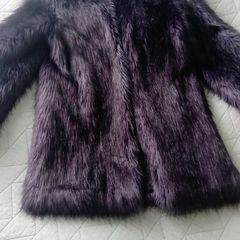 Unreal Fur faux fur coat midnight size XS