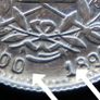 High grade Silver Real 1899 mint errors coin Guatemala Image 4