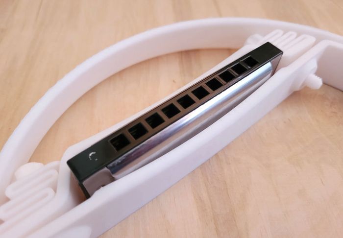 Harmonica Desktop Holder - "Blues-Bar" Organizer for 10-Hole Diatonic Harps - Fits Hohner, Lee Oskar, Suzuki - Studio & Desk Display - Set of 5/7/12