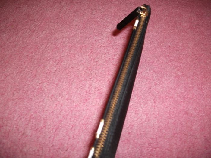Bay black/silver clutch zip buckle bag + Purse