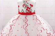 New Baby Girl Birthday Baptism Princess Floral Dress size 12-24 months