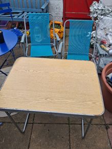 Camping table and chairs