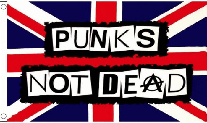 Punks not Dead flag Free post