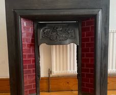 Cast iron firplace