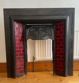 Cast iron firplace